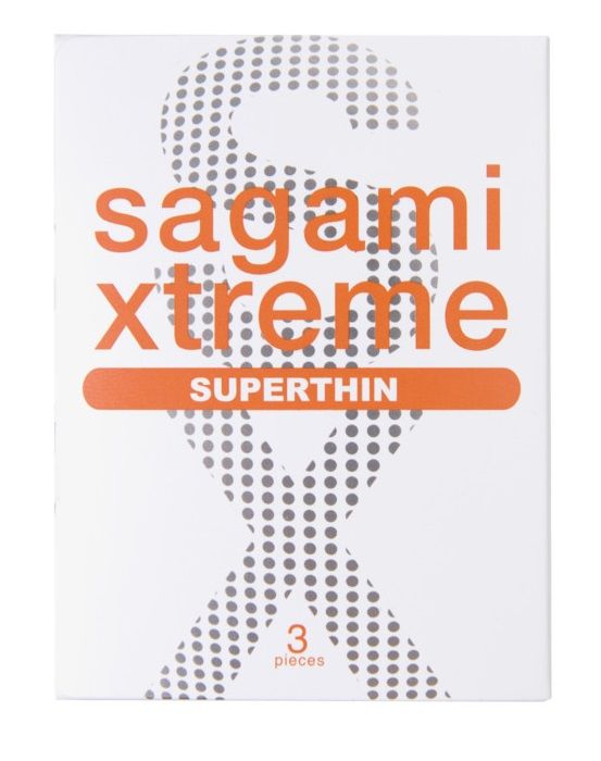 Ультратонкие презервативы Sagami Xtreme Superthin - 3 шт.